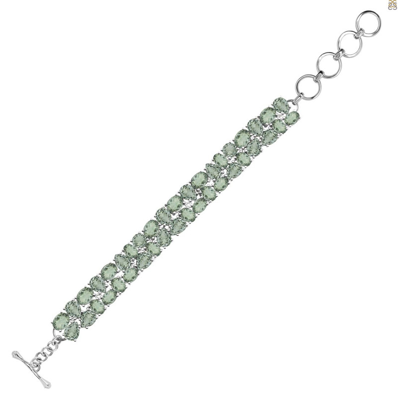 Green Amethyst Bracelet