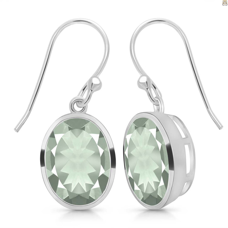Green Amethyst Earring