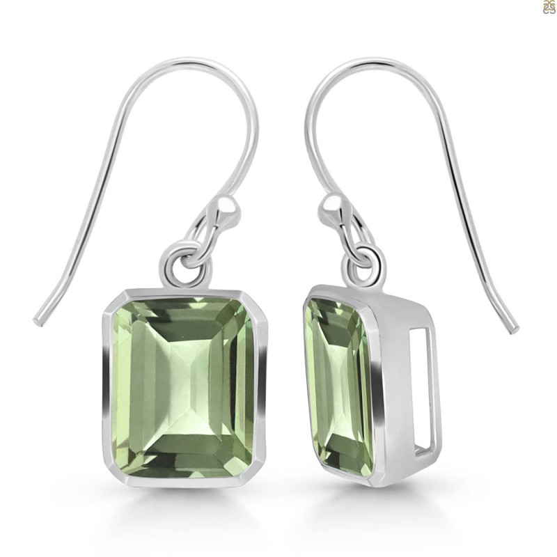 Green Amethyst Earring