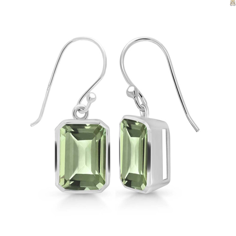 Green Amethyst Earring