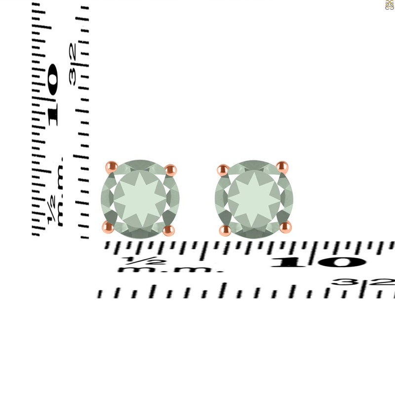 Green Amethyst Stud Earring GRA-RDE-1349.