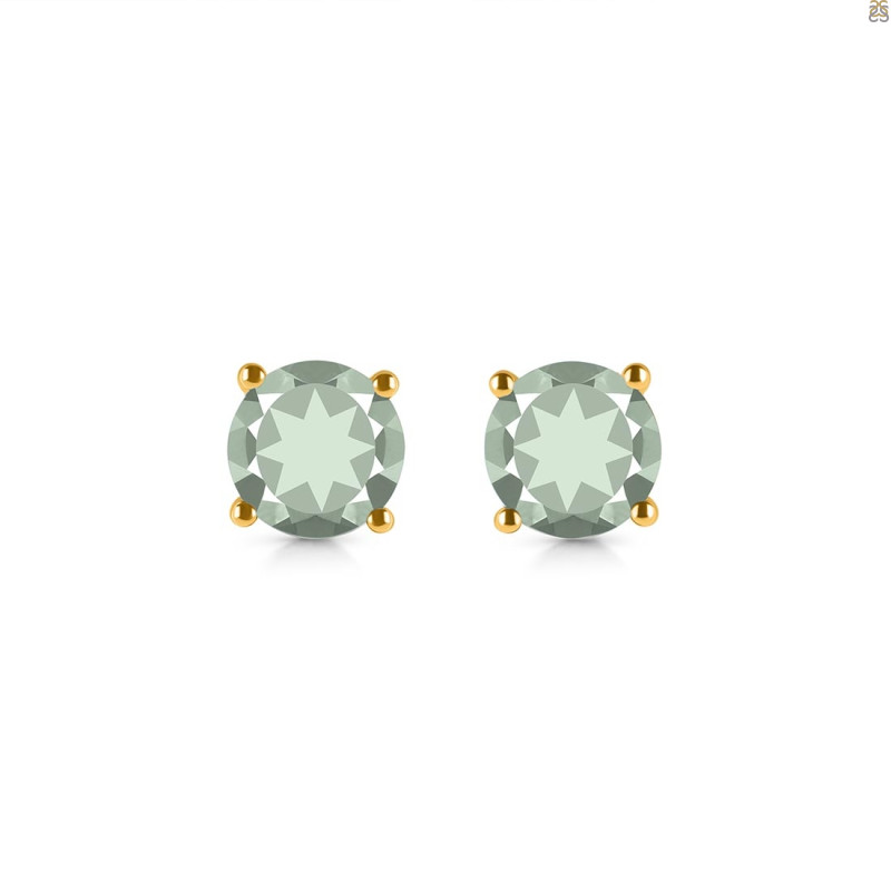 Green Amethyst Stud Earring GRA-RDE-1349.