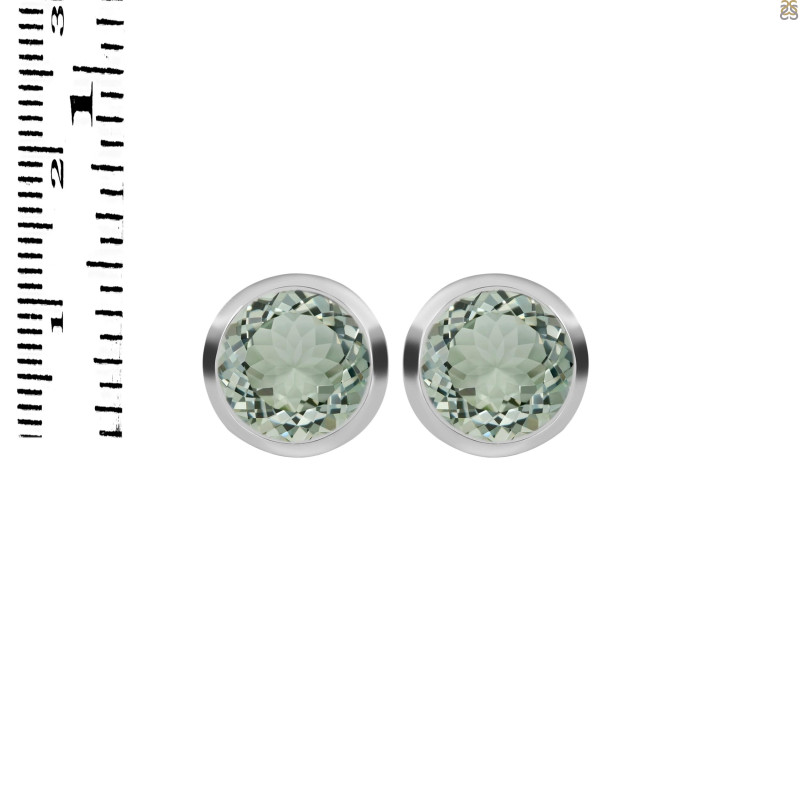 Green Amethyst Stud Earring GRA-RDE-1426.