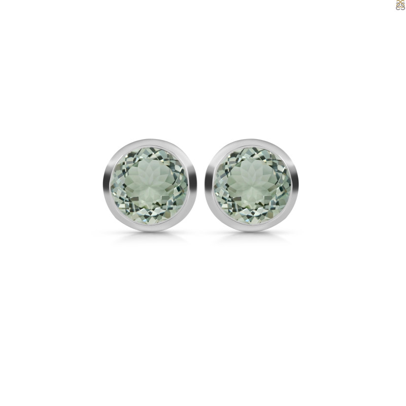 Green Amethyst Stud Earring GRA-RDE-1426.