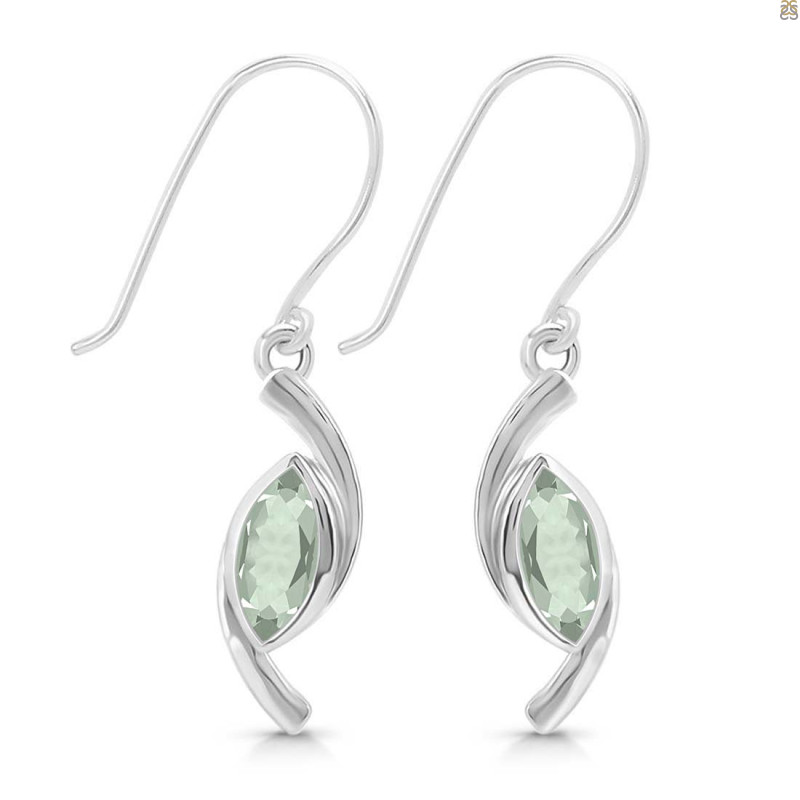 Green Amethyst Earring