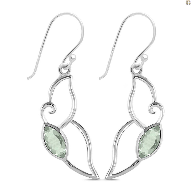 Green Amethyst Earring