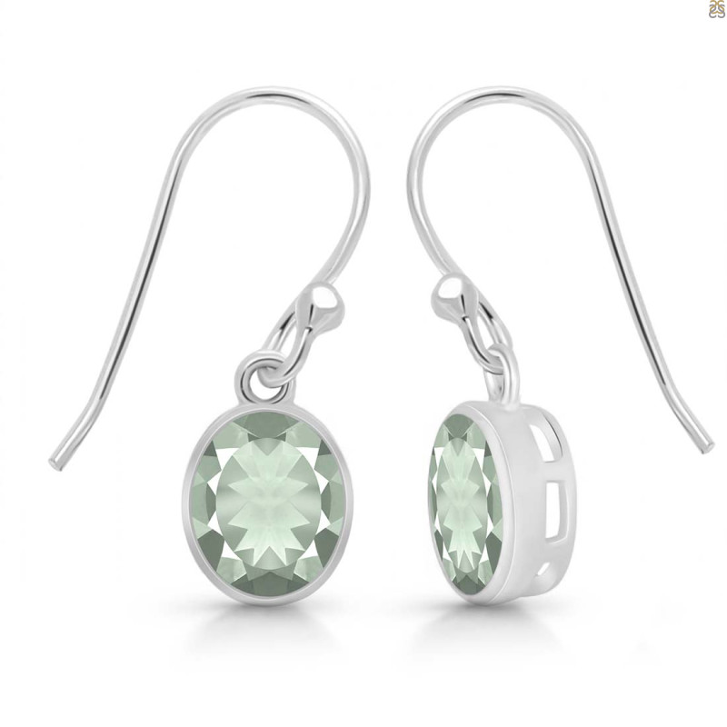 Green Amethyst Earring