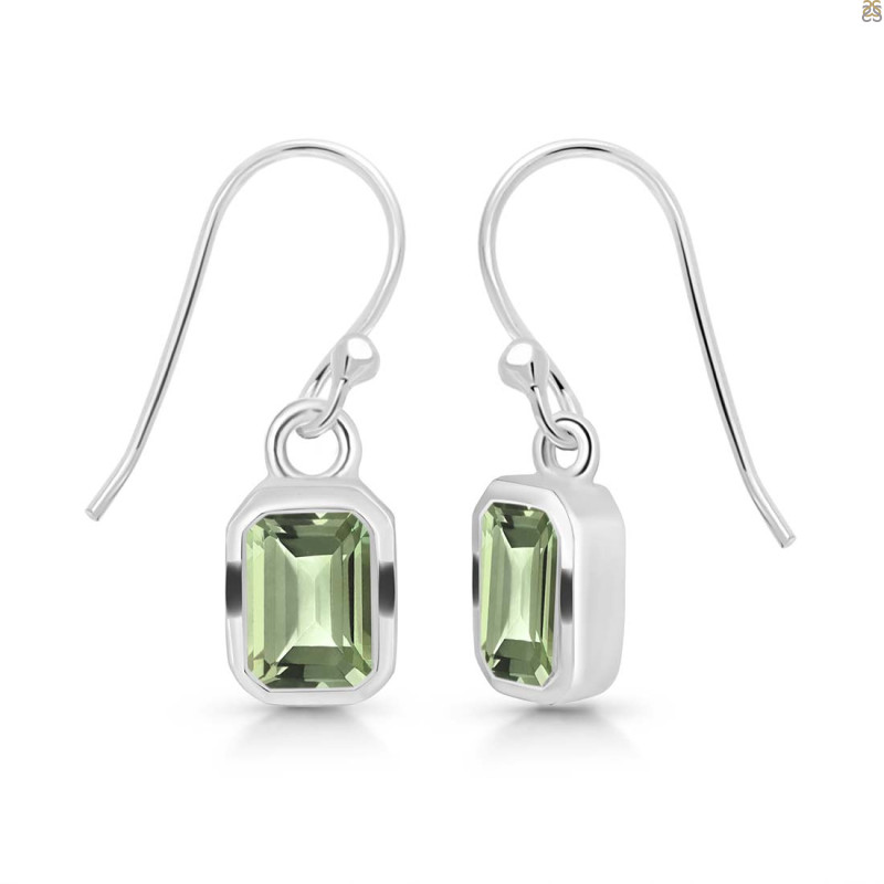 Green Amethyst Earring