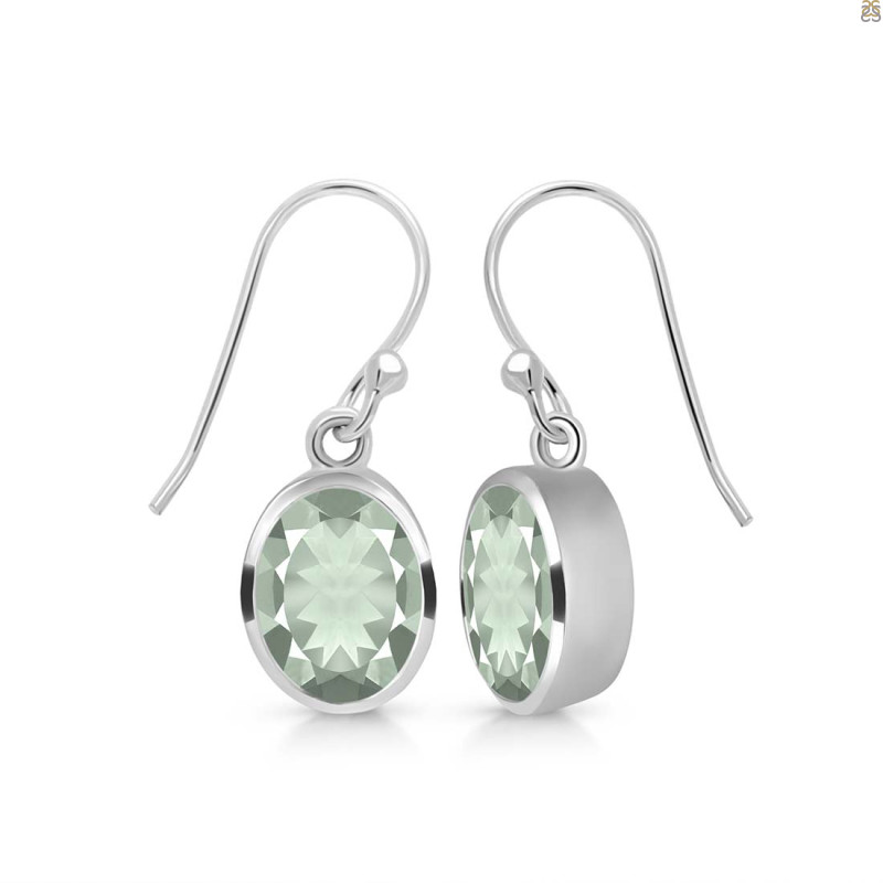 Green Amethyst Earring