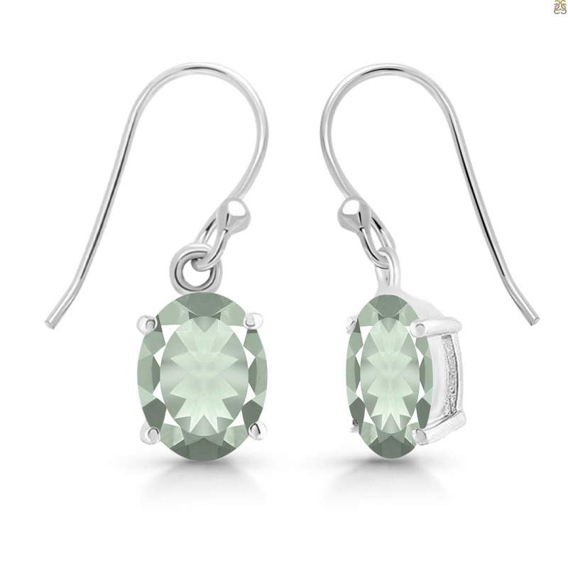 Green Amethyst Earring