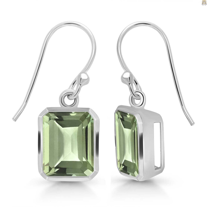 Green Amethyst Earring
