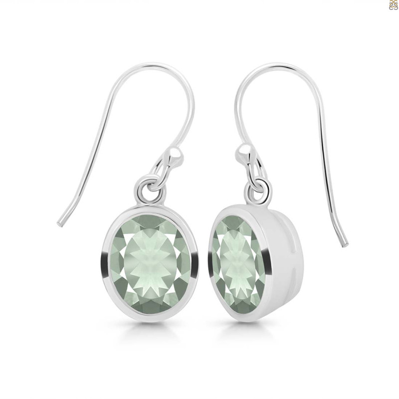 Green Amethyst Earring