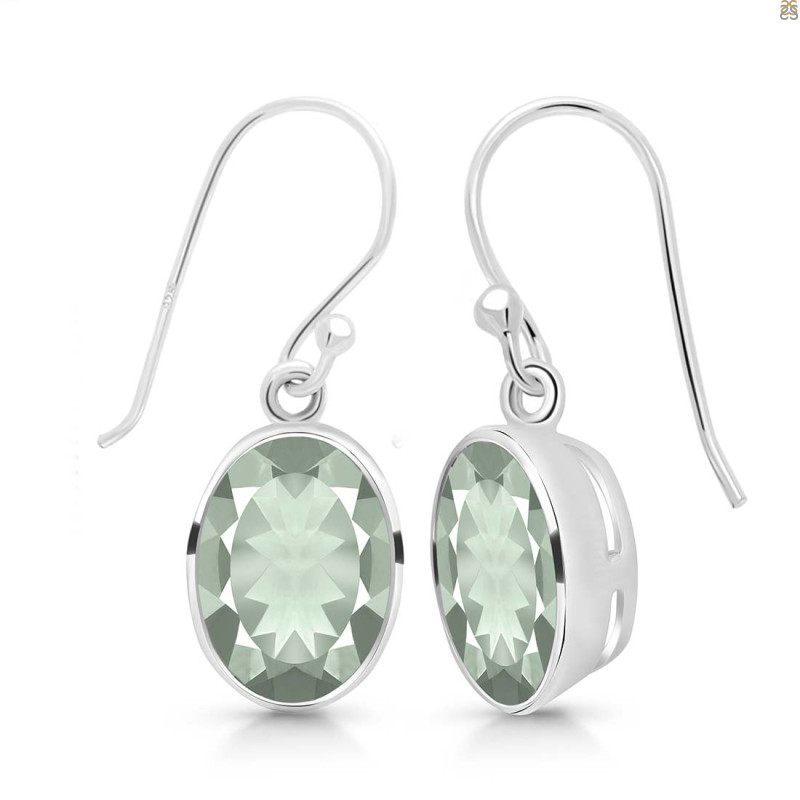 Green Amethyst Earring
