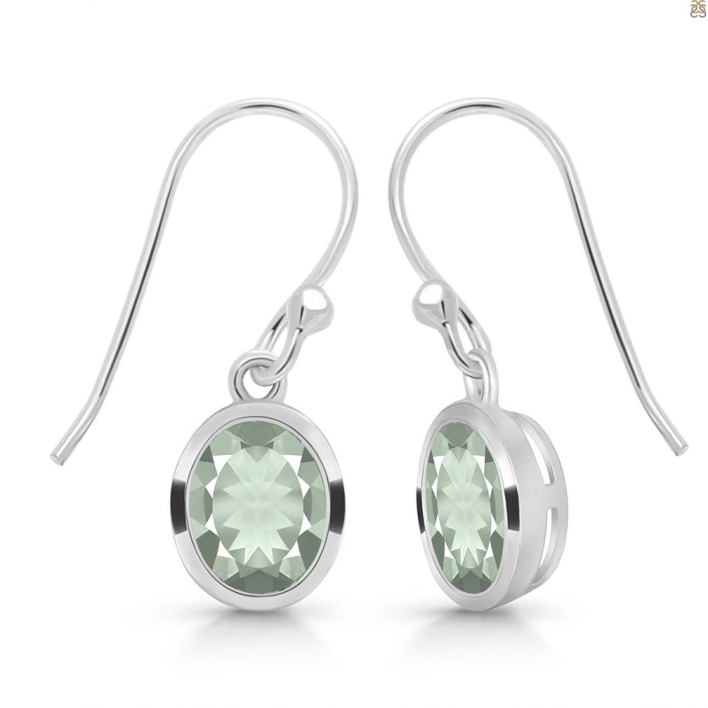 Green Amethyst Earring