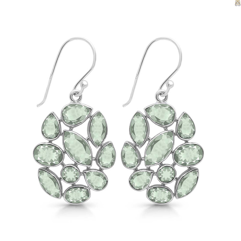 Green Amethyst Earring