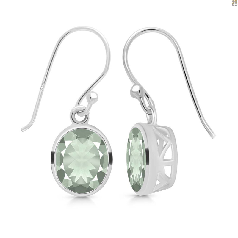 Green Amethyst Earring