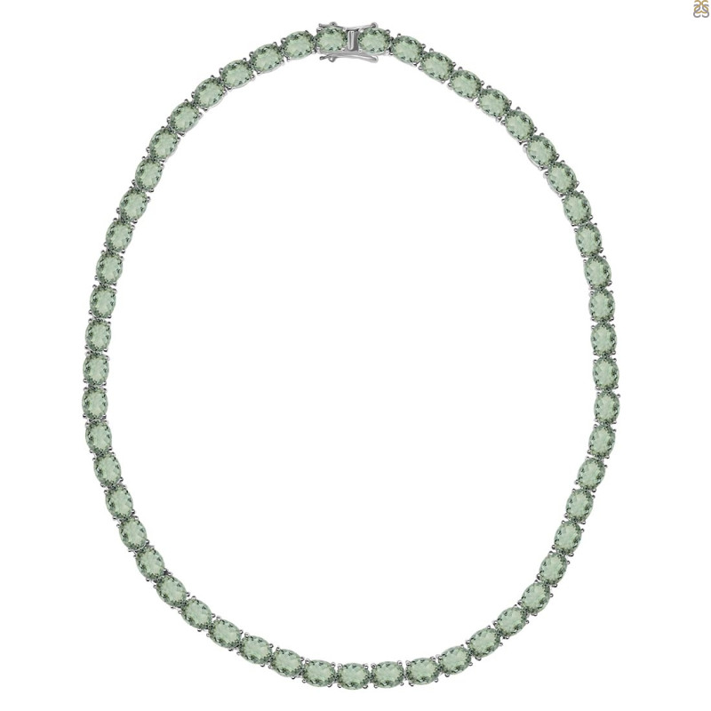 Green Amethyst Necklace GRA-RDN-106.