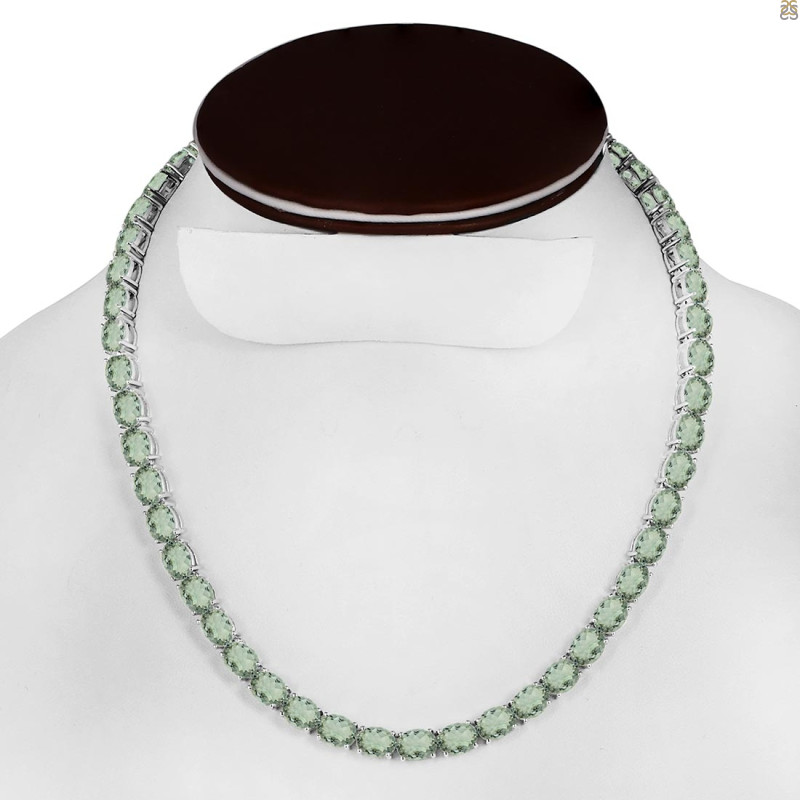 Green Amethyst Necklace