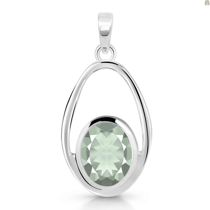Green Amethyst Pendant GRA-RDP-140.