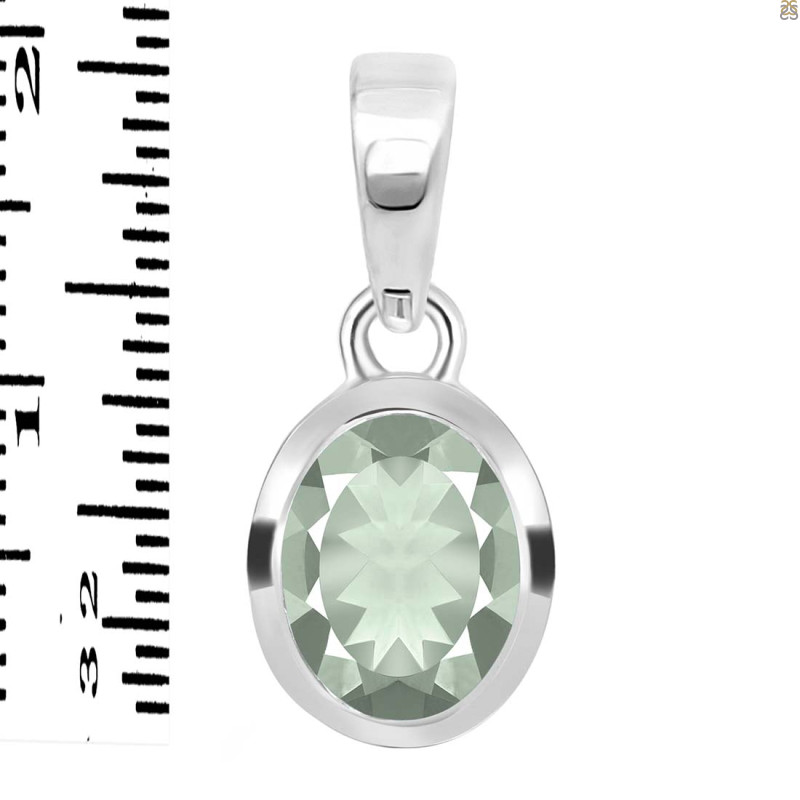Green Amethyst Pendant GRA-RDP-380.
