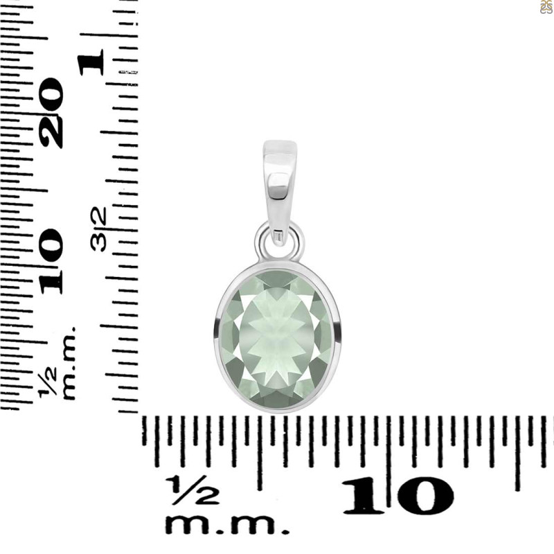 Green Amethyst Pendant GRA-RDP-734.