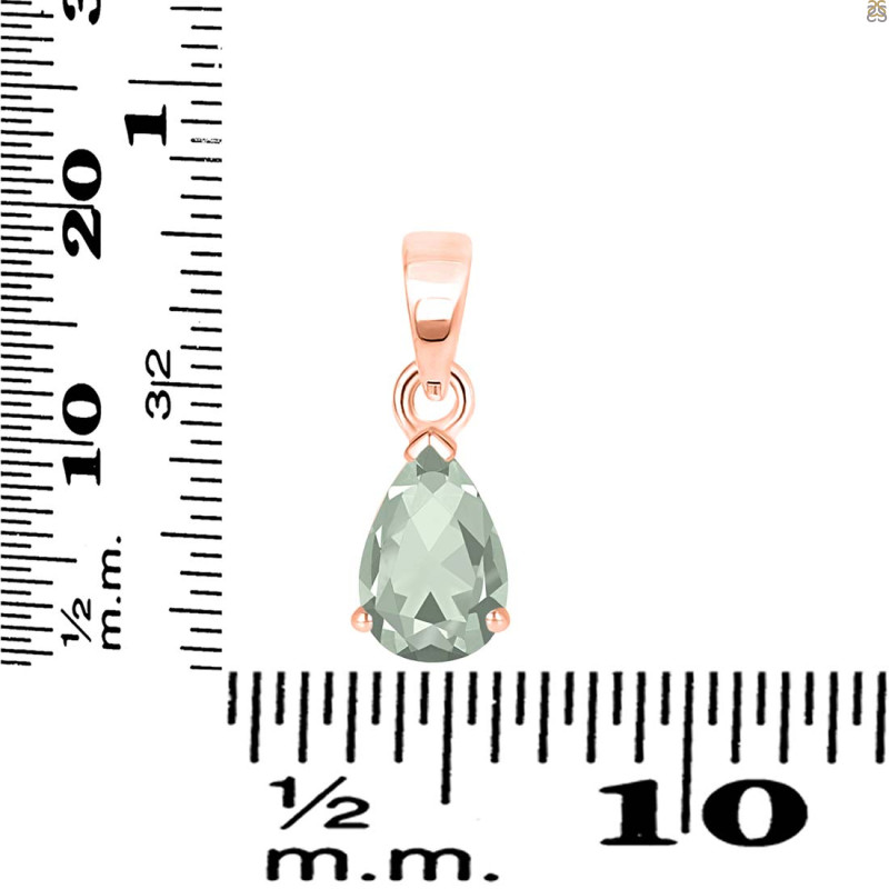 Green Amethyst Pendant GRA-RDP-757.