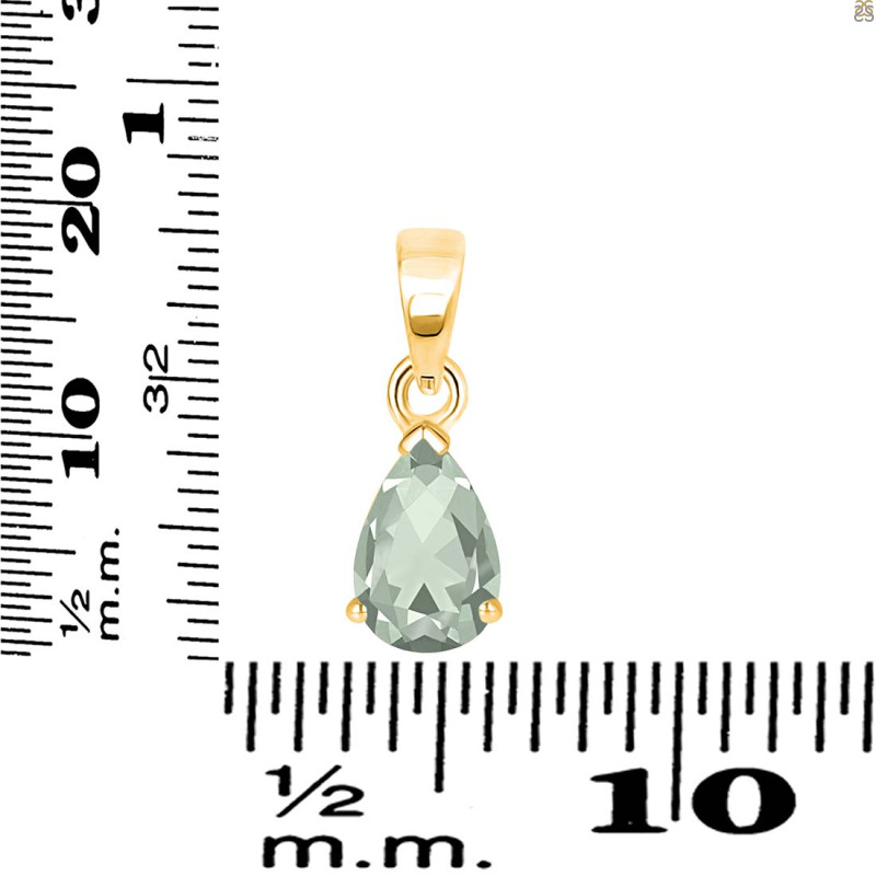 Green Amethyst Pendant GRA-RDP-757.