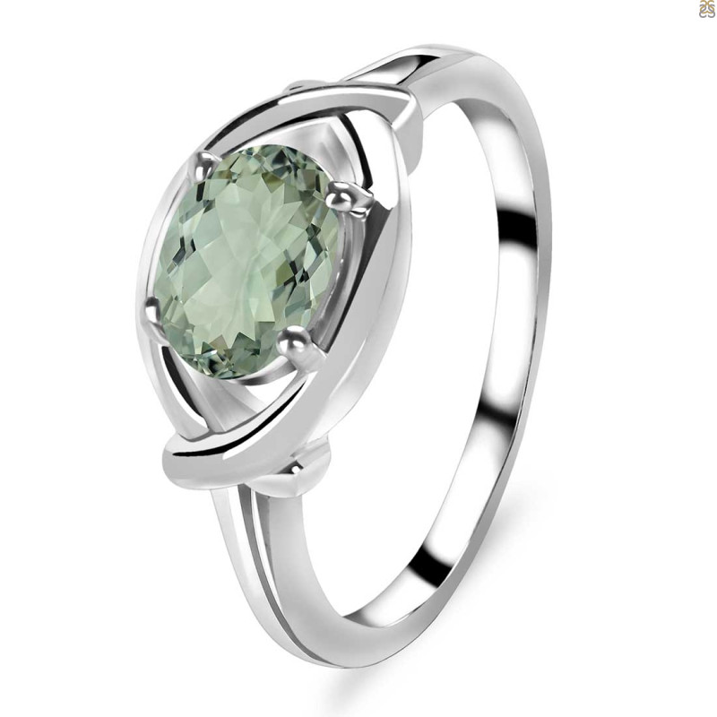Green Amethyst Ring