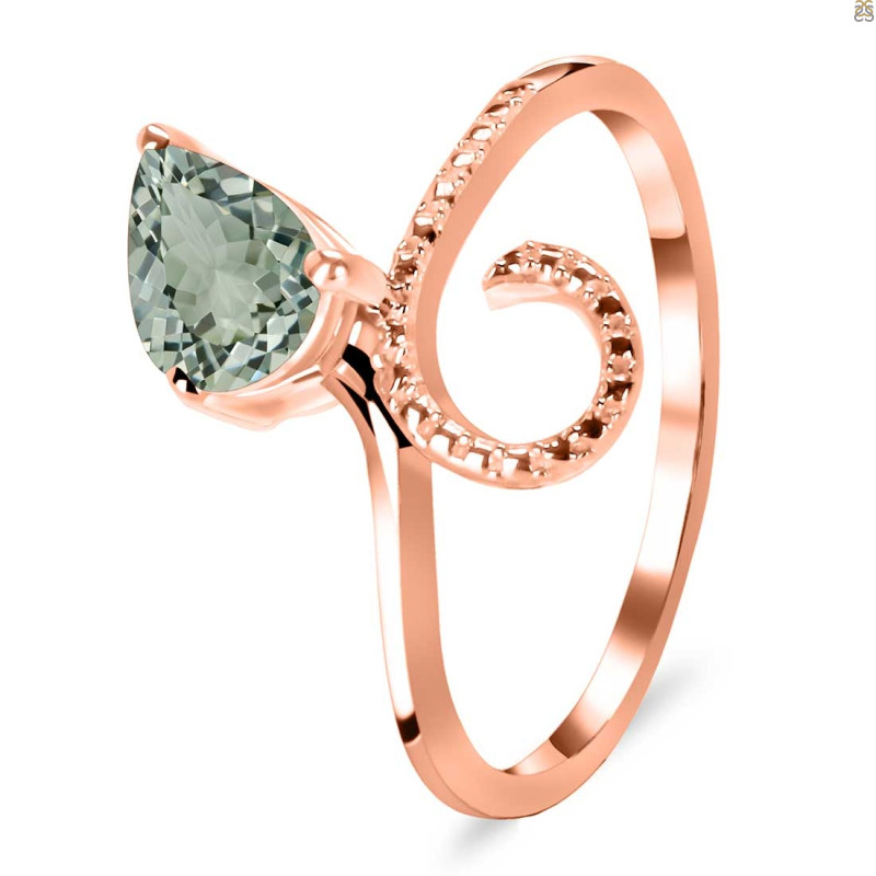 Green Amethyst Ring GRA-RDR-3.