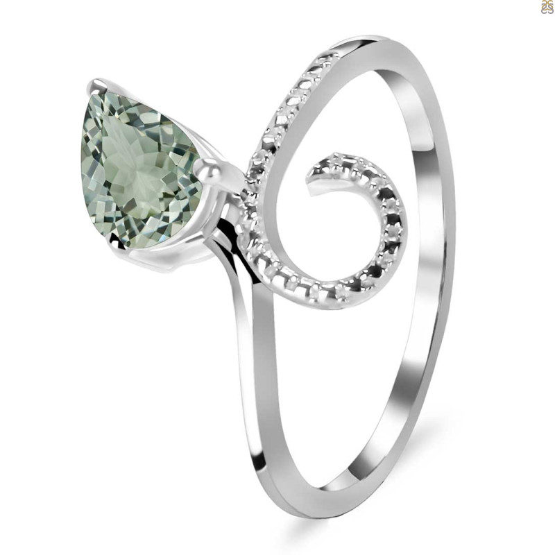 Green Amethyst Ring