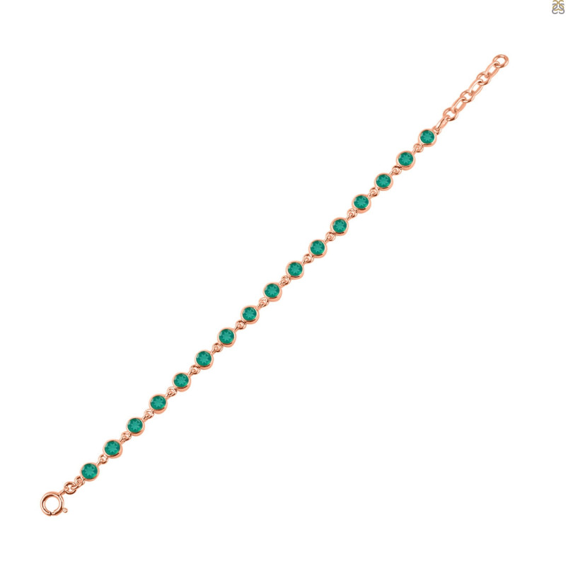 Green Onyx Bracelet GRO-RDB-118-CUT.