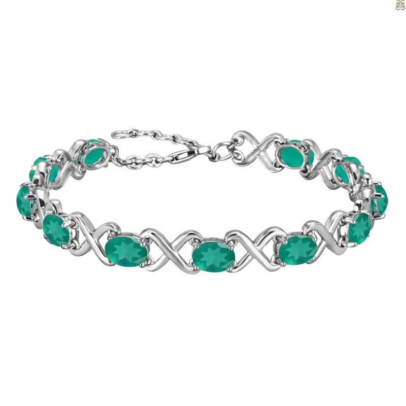 Green Onyx Bracelet GRO-RDB-1-A.
