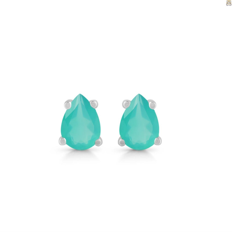 Green Onyx Stud Earring GRO-RDE-1174.