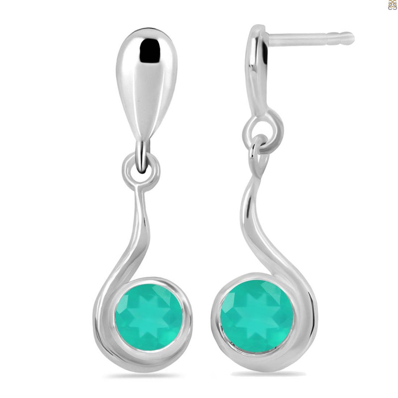 Green Onyx Earring