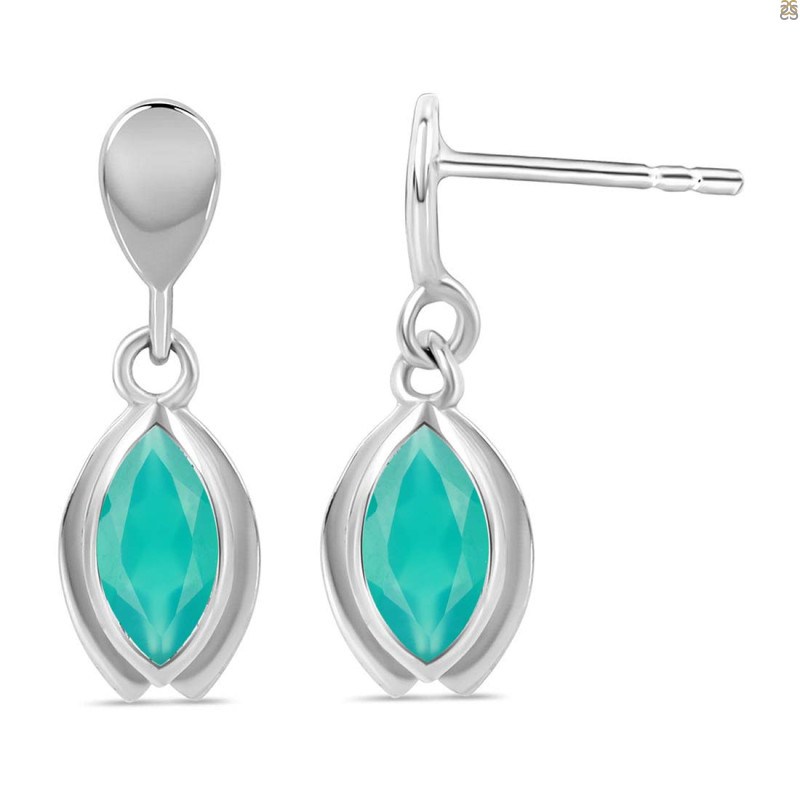 Green Onyx Earring