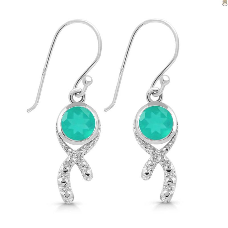 Green Onyx Earring