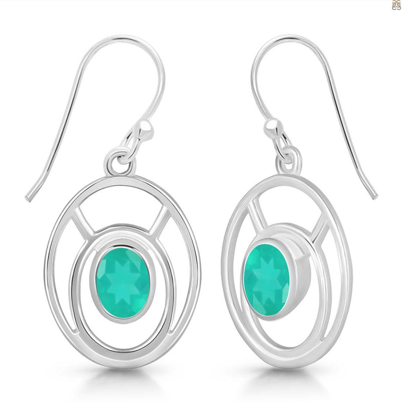 Green Onyx Earring 