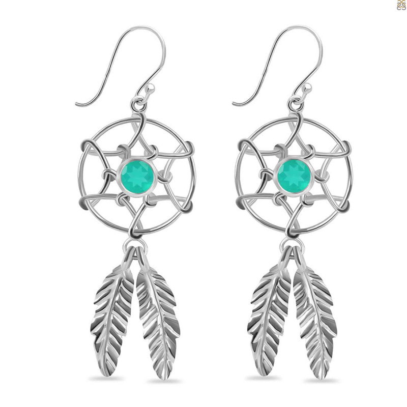 Green Onyx Earring GRO-RDE-270.
