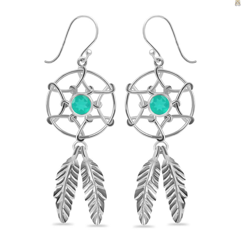 Green Onyx Earring