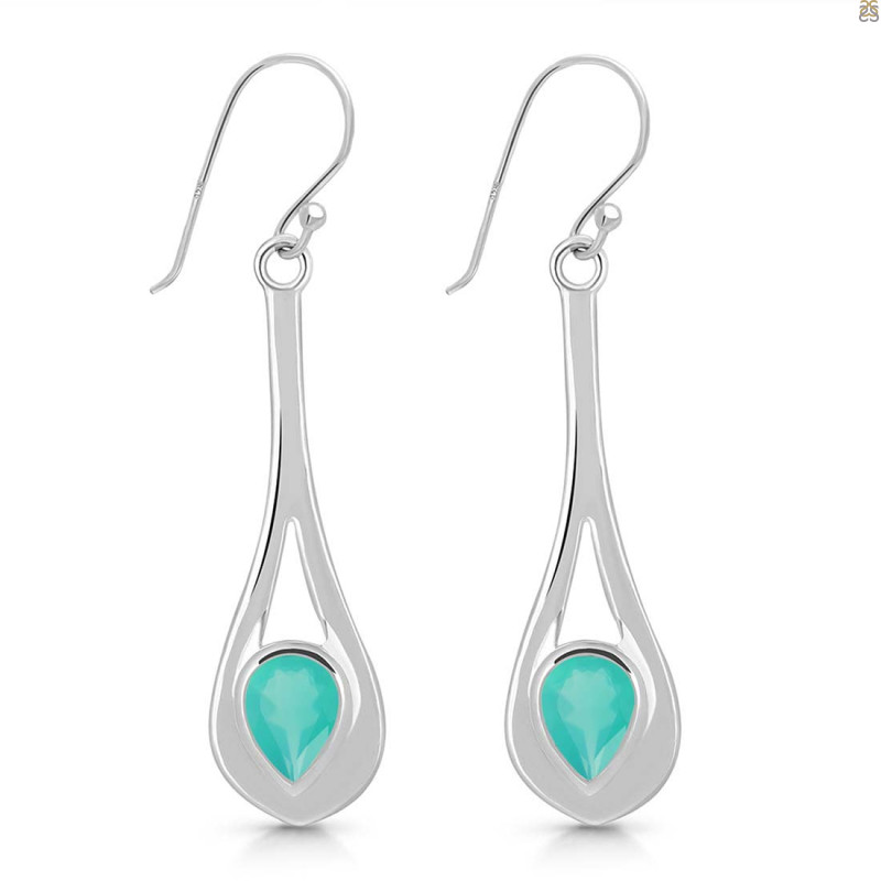 Green Onyx Earring  GRO-RDE-274.