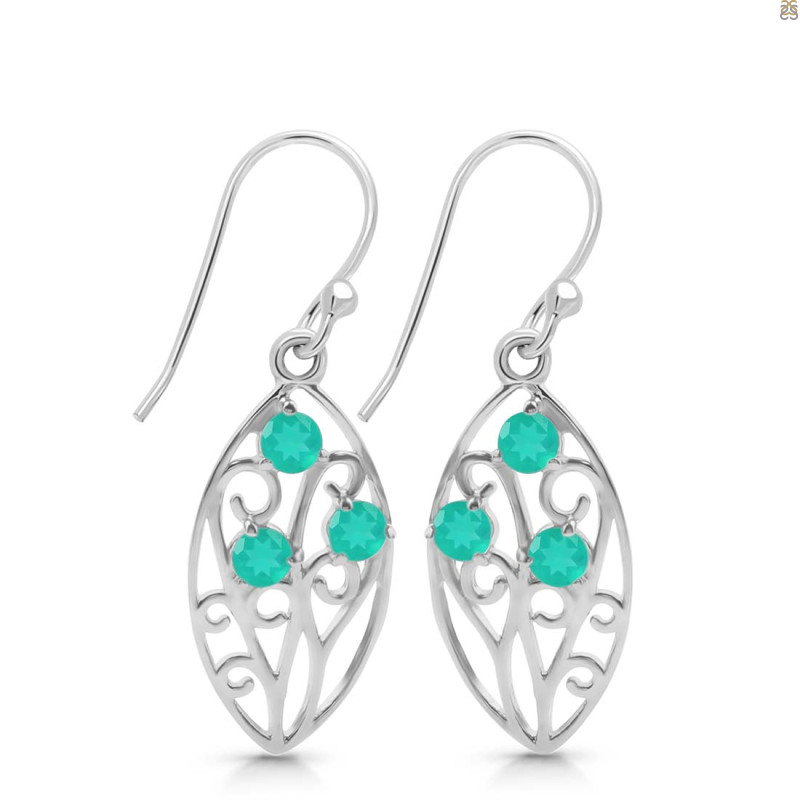 Green Onyx Earring