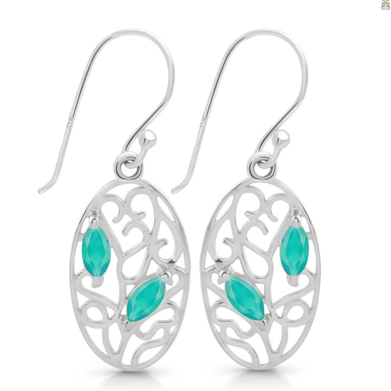 Green Onyx Earring