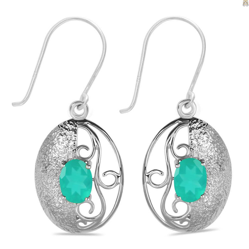 Green Onyx Earring