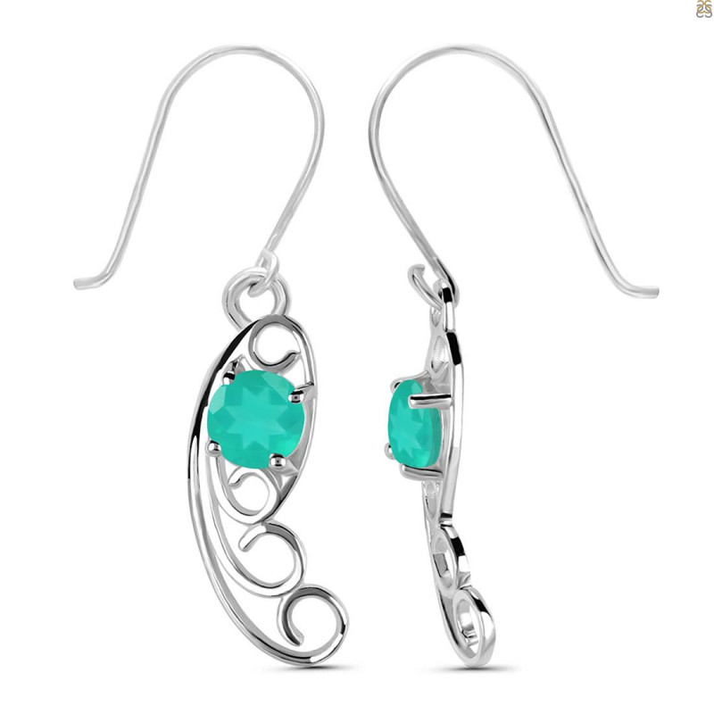 Green Onyx Earring