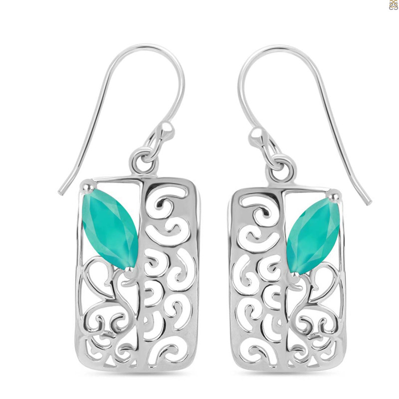Green Onyx Earring