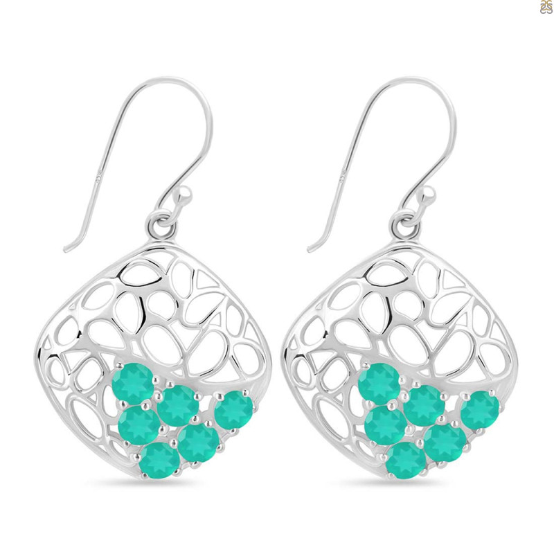 Green Onyx Earring