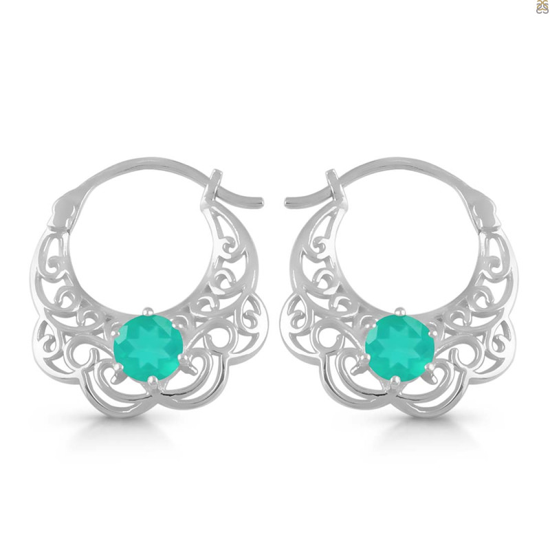 Green Onyx Earring