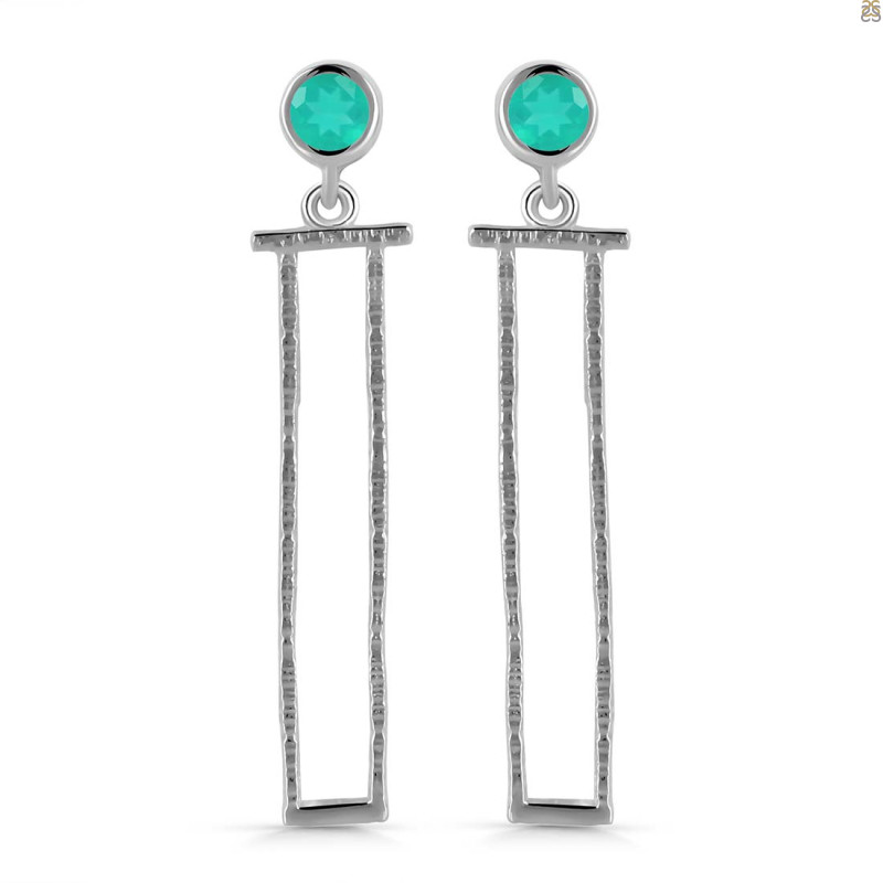 Green Onyx Earring GRO-RDE-614.