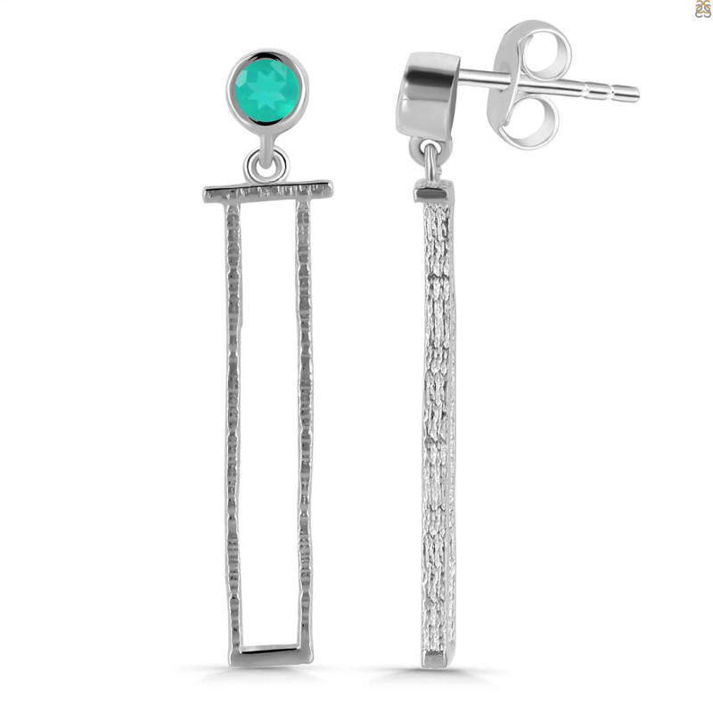 Green Onyx Earring