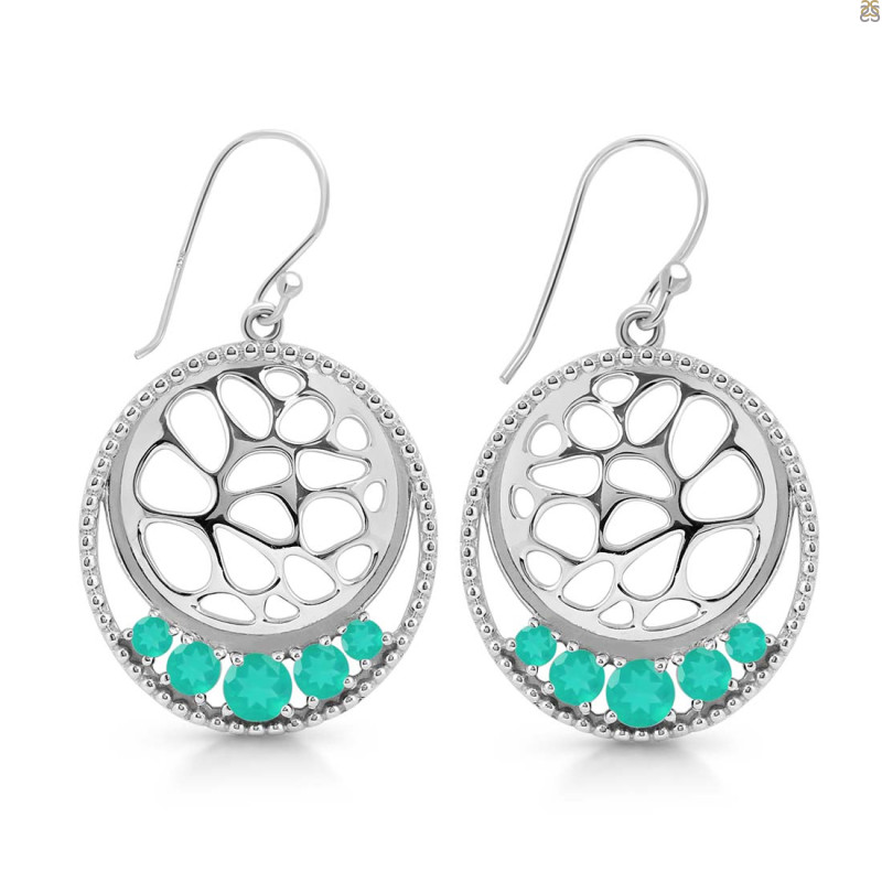 Green Onyx Earring